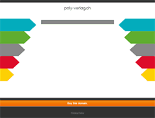 Tablet Screenshot of poly-verlag.ch